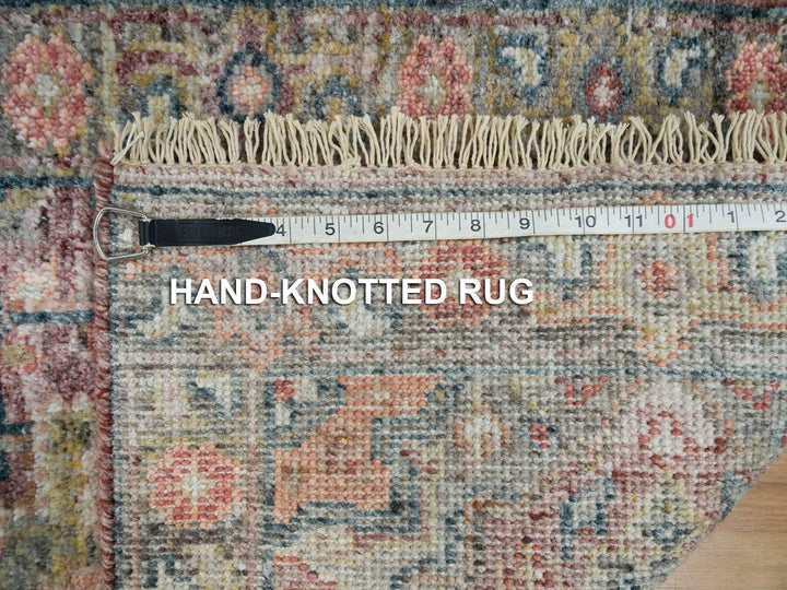 2'0" x 3'0" New Hand Knotted Red Wool Rectangle Oriental Rug - MOA10265851