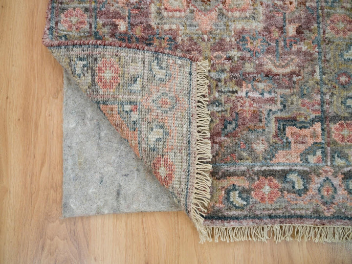 1'11" x 3'1" New Hand Knotted Red Wool Rectangle Oriental Rug - MOA10265853