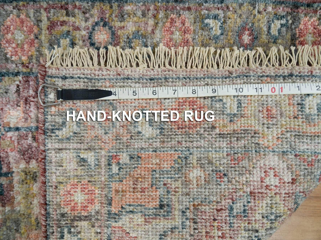1'11" x 3'1" New Hand Knotted Red Wool Rectangle Oriental Rug - MOA10265853