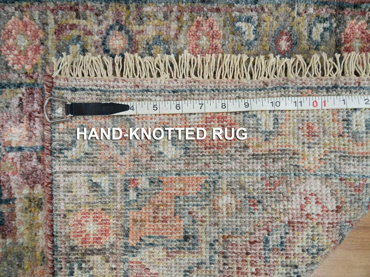 1'11" x 3'1" New Hand Knotted Red Wool Rectangle Oriental Rug - MOA10265853