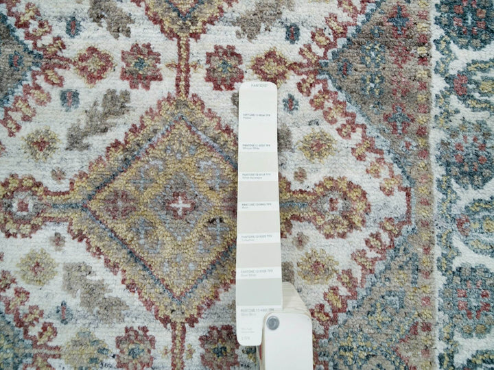 2'7" x 8'0" New Hand Knotted Ivory Wool Runner Oriental Rug - MOA10265866