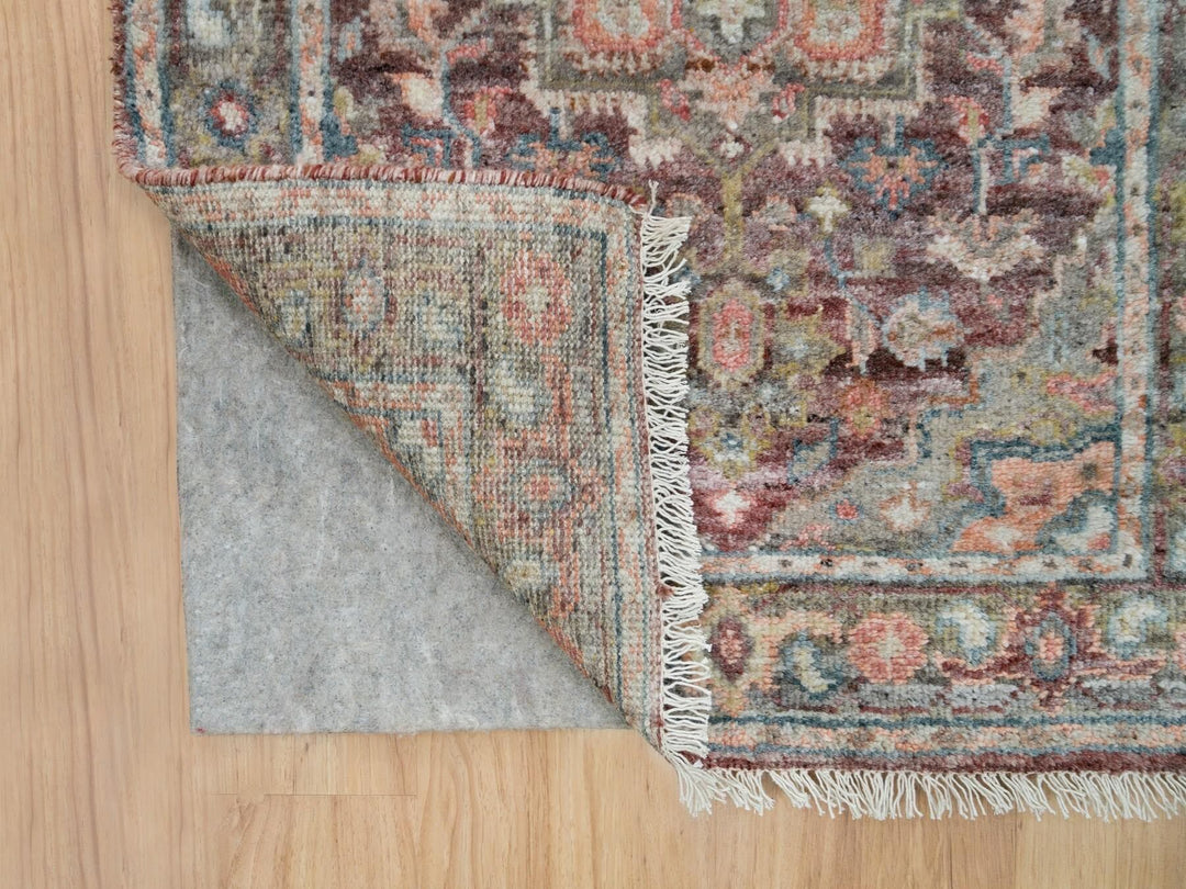 2'6" x 15'8" New Hand Knotted Red Wool Runner Oriental Rug - MOA10265883