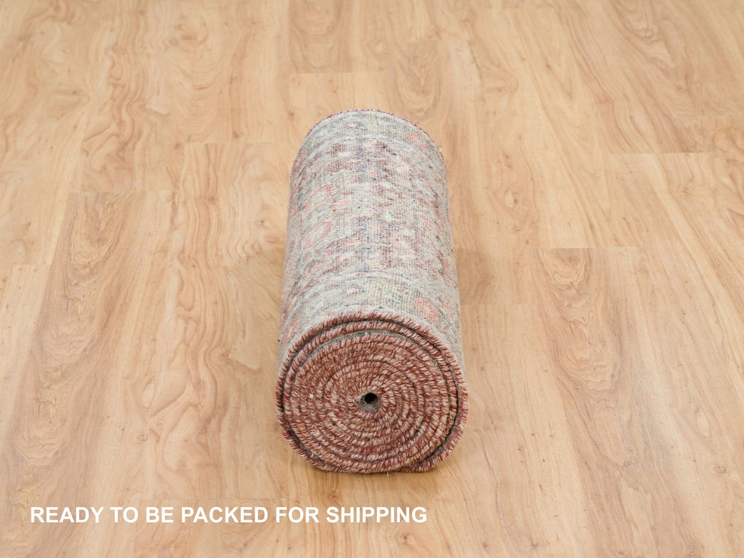 2'6" x 15'8" New Hand Knotted Red Wool Runner Oriental Rug - MOA10265883