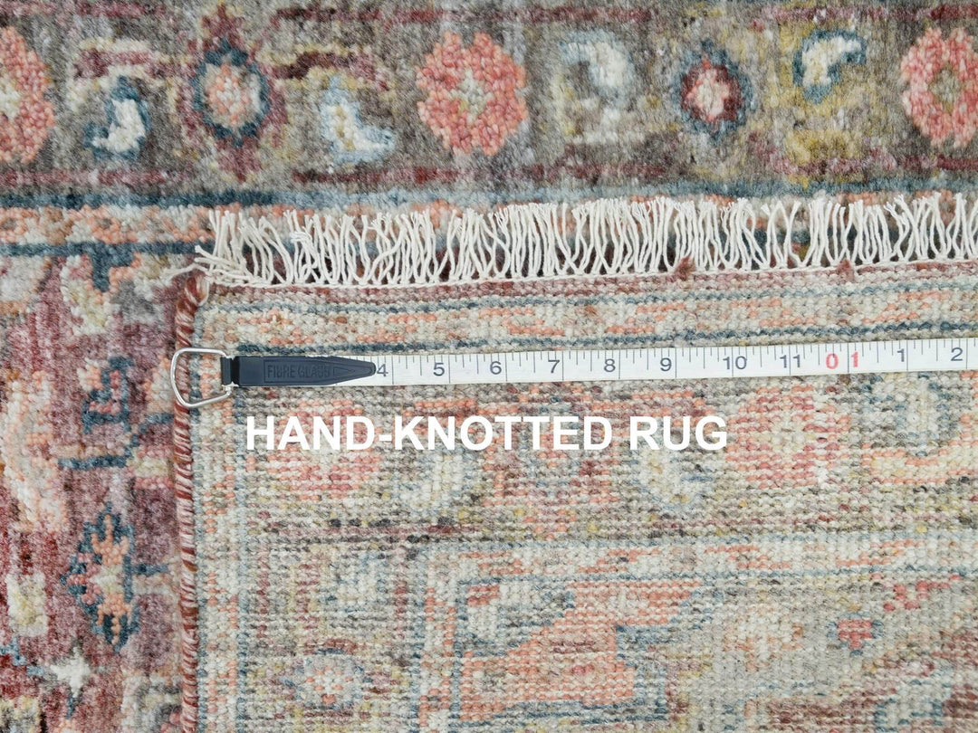 2'6" x 15'8" New Hand Knotted Red Wool Runner Oriental Rug - MOA10265883