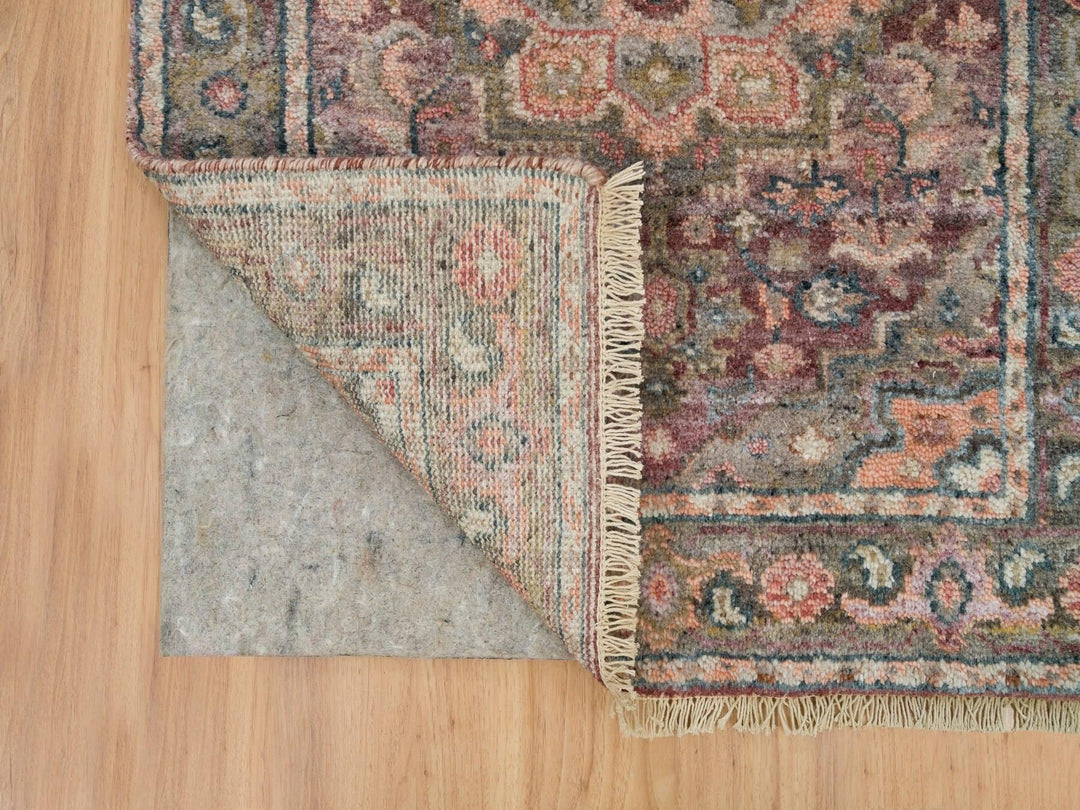 2'8" x 23'10" New Hand Knotted Red Wool Runner Oriental Rug - MOA10265889