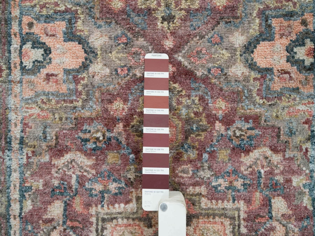 2'8" x 23'10" New Hand Knotted Red Wool Runner Oriental Rug - MOA10265889