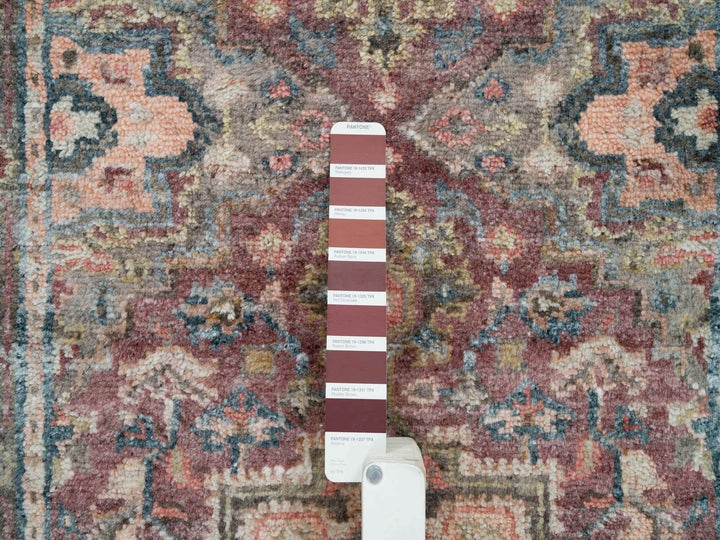 2'8" x 23'10" New Hand Knotted Red Wool Runner Oriental Rug - MOA10265889
