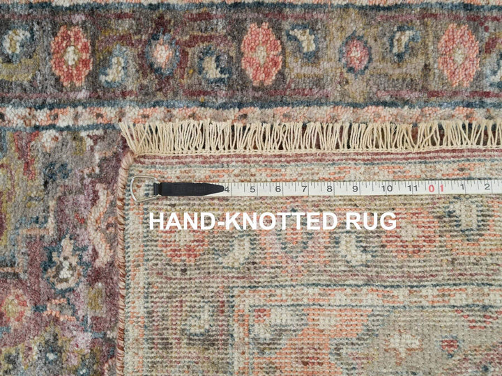 2'8" x 23'10" New Hand Knotted Red Wool Runner Oriental Rug - MOA10265889