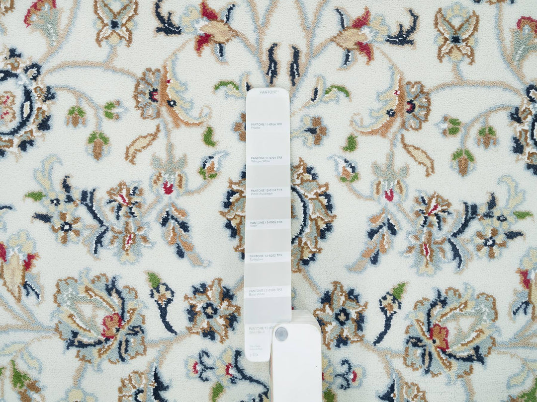 5'0" x 7'0" New Hand Knotted Ivory Wool Rectangle Oriental Rug - MOA10265972