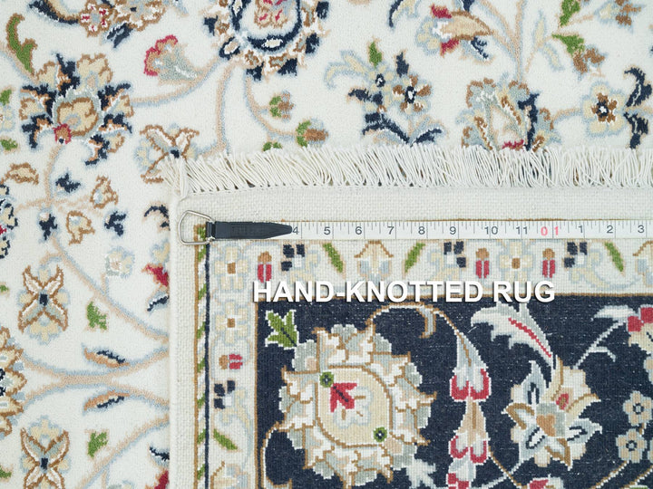 5'0" x 7'0" New Hand Knotted Ivory Wool Rectangle Oriental Rug - MOA10265972