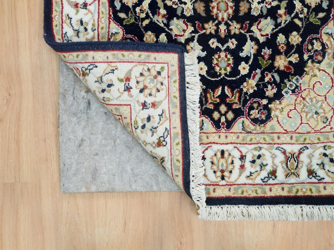 2'7" x 10'0" New Hand Knotted Blue Wool Runner Oriental Rug - MOA10265984