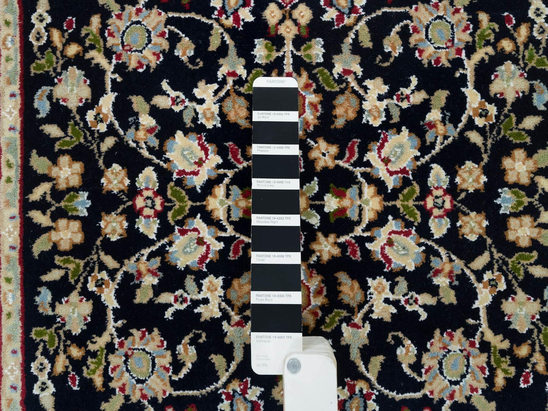 2'7" x 10'0" New Hand Knotted Blue Wool Runner Oriental Rug - MOA10265984