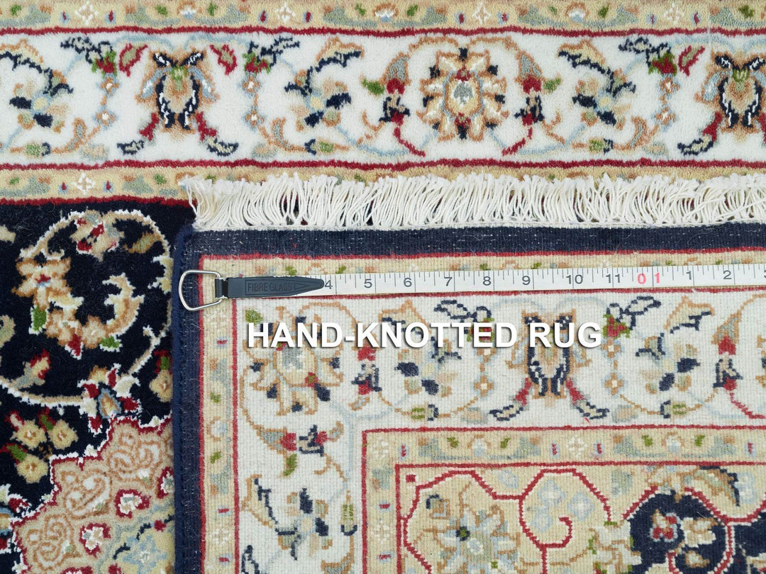 2'7" x 10'0" New Hand Knotted Blue Wool Runner Oriental Rug - MOA10265984