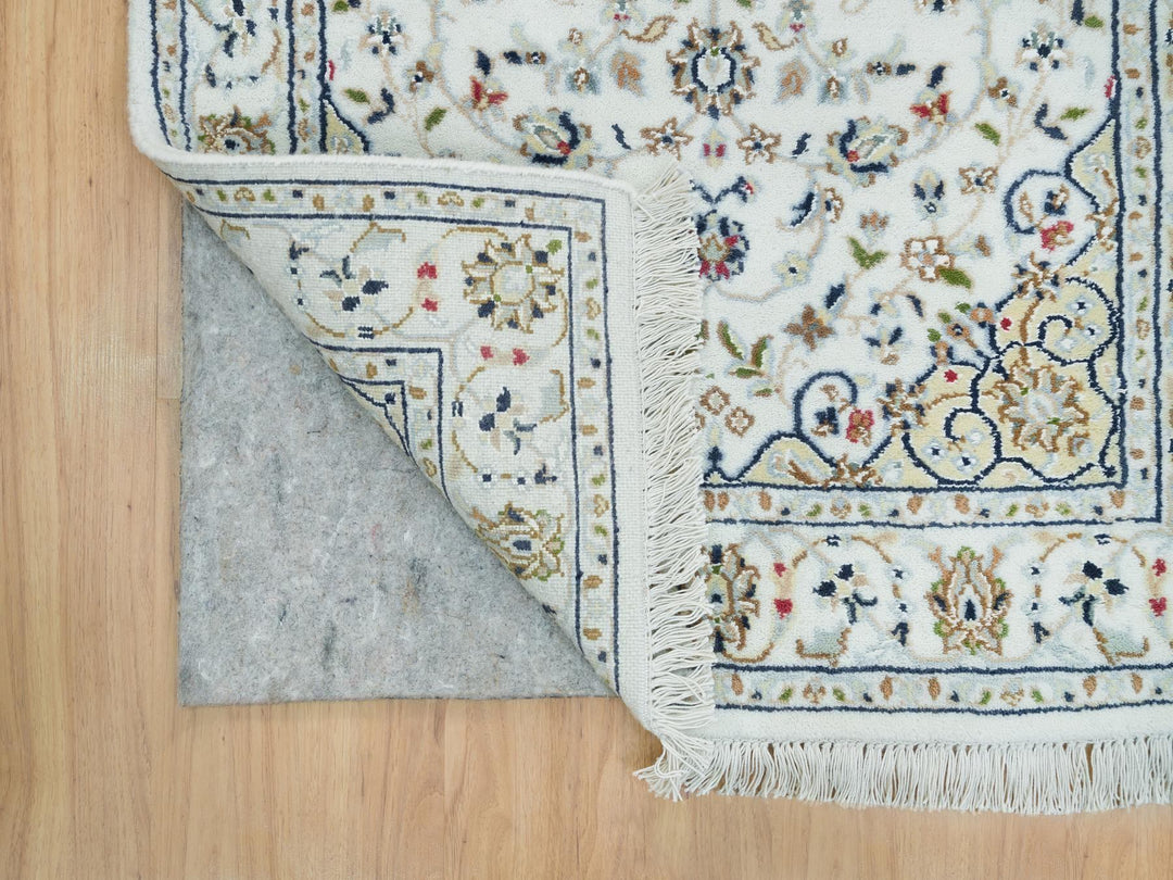 2'8" x 8'4" New Hand Knotted Ivory Wool Runner Oriental Rug - MOA10265985