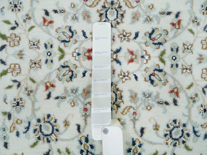 2'8" x 8'4" New Hand Knotted Ivory Wool Runner Oriental Rug - MOA10265985