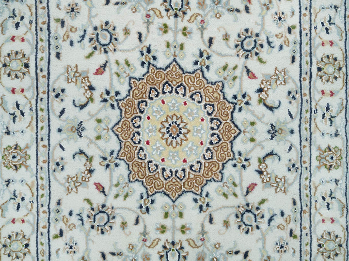 2'8" x 8'4" New Hand Knotted Ivory Wool Runner Oriental Rug - MOA10265985