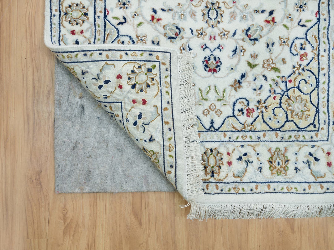 2'8" x 16'7" New Hand Knotted Ivory Wool Runner Oriental Rug - MOA10265993