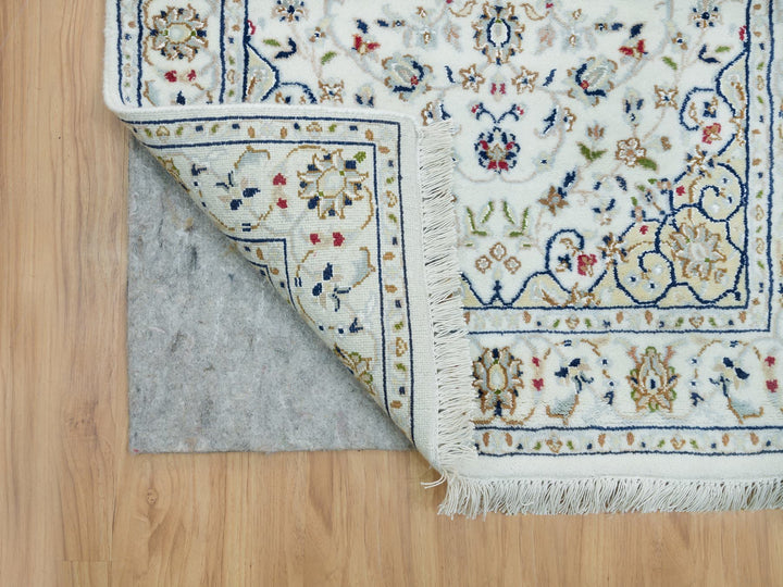 2'8" x 16'7" New Hand Knotted Ivory Wool Runner Oriental Rug - MOA10265993