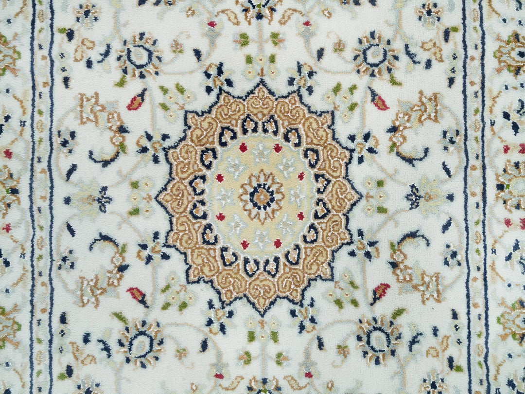 2'8" x 16'7" New Hand Knotted Ivory Wool Runner Oriental Rug - MOA10265993