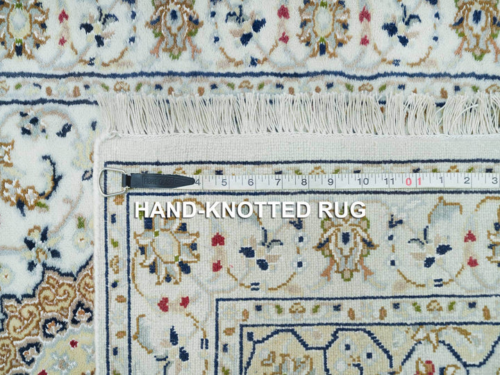 2'8" x 16'7" New Hand Knotted Ivory Wool Runner Oriental Rug - MOA10265993