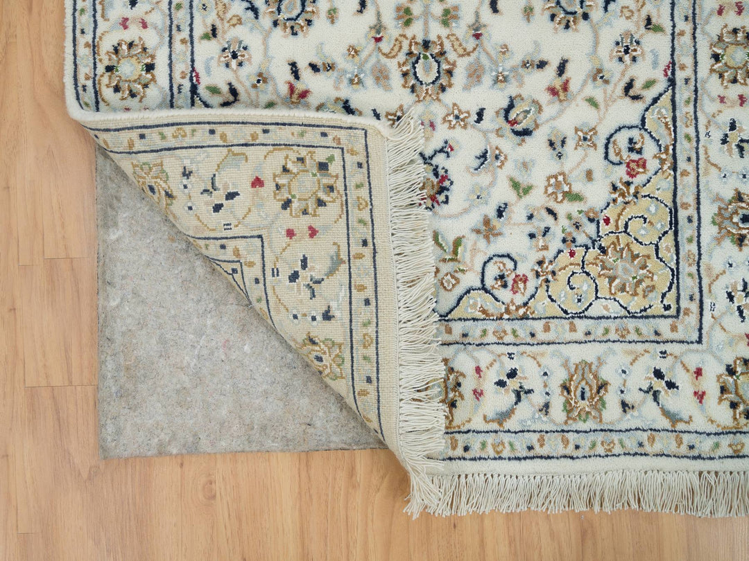 2'6" x 20'6" New Hand Knotted Ivory Wool Runner Oriental Rug - MOA10265994