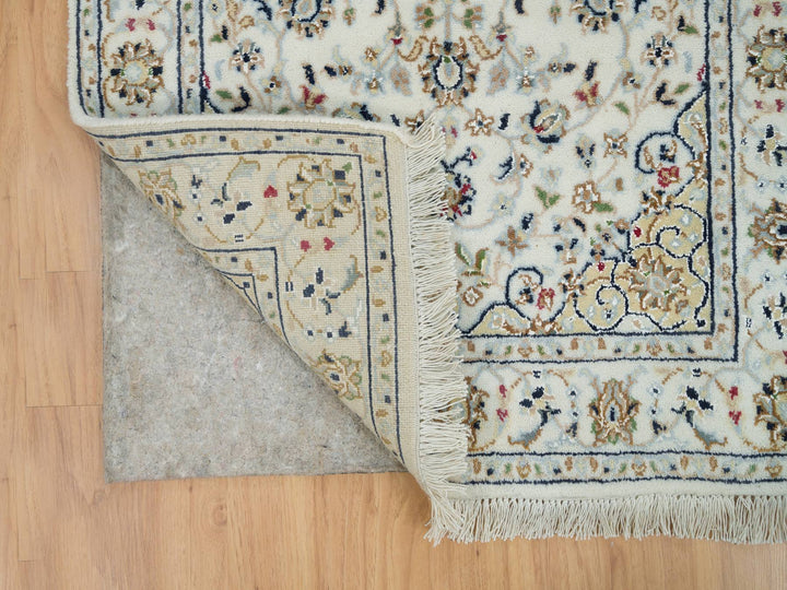2'6" x 20'6" New Hand Knotted Ivory Wool Runner Oriental Rug - MOA10265994