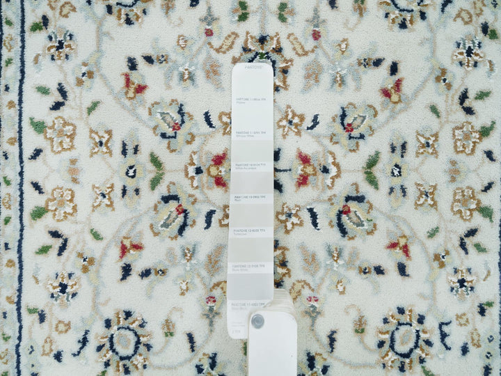 2'6" x 20'6" New Hand Knotted Ivory Wool Runner Oriental Rug - MOA10265994