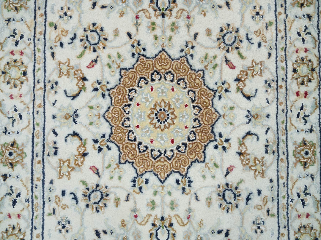 2'6" x 20'6" New Hand Knotted Ivory Wool Runner Oriental Rug - MOA10265994