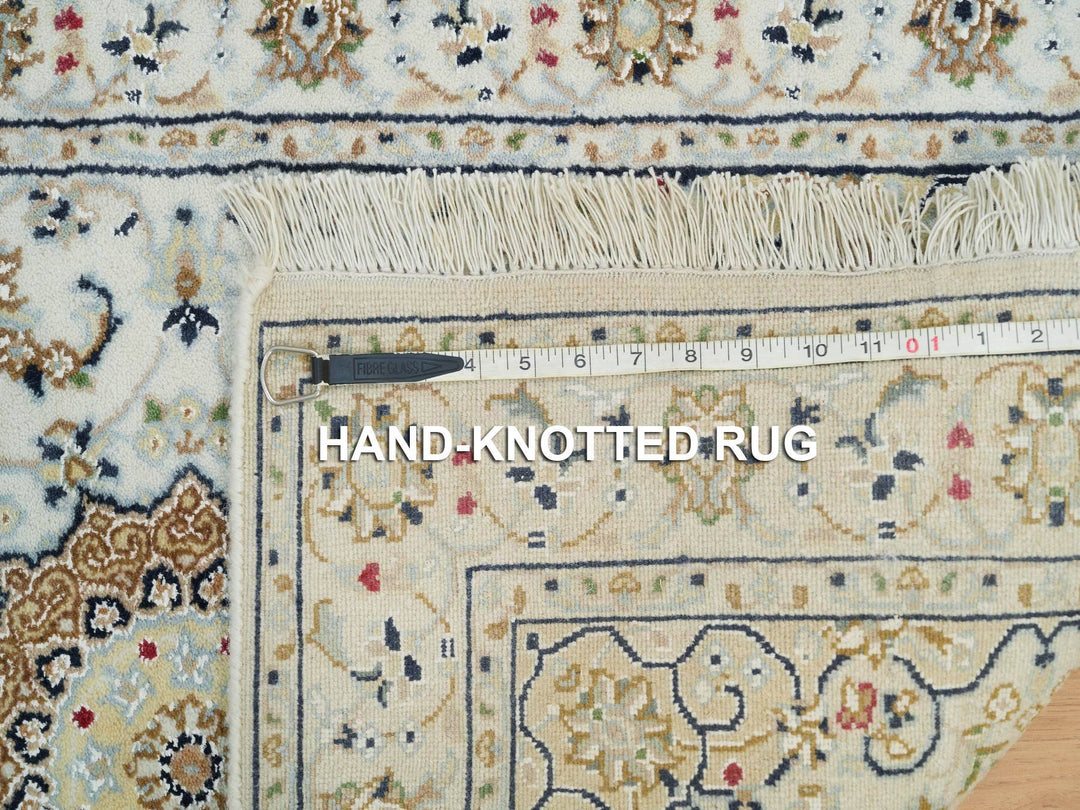 2'6" x 20'6" New Hand Knotted Ivory Wool Runner Oriental Rug - MOA10265994