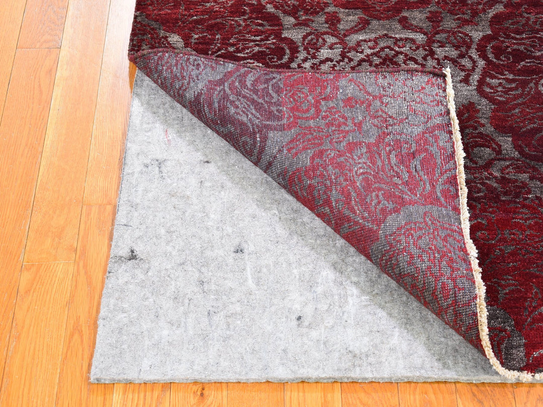 3'2" x 5'6" New Hand Knotted Ivory Wool Rectangle Oriental Rug - MOA10266123
