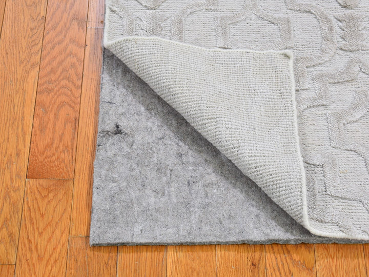 2'0" x 2'10" New Hand Knotted Ivory Wool Rectangle Oriental Rug - MOA10266159