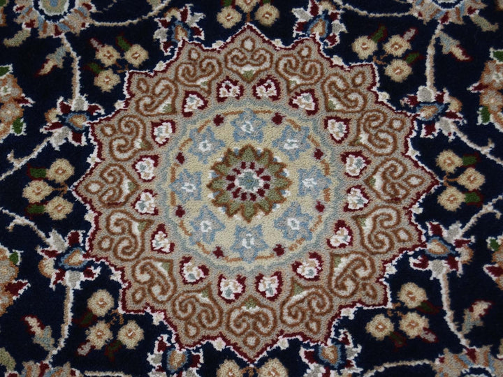 3'0" x 18'0" New Hand Knotted Blue Wool Runner Oriental Rug - MOA10266228