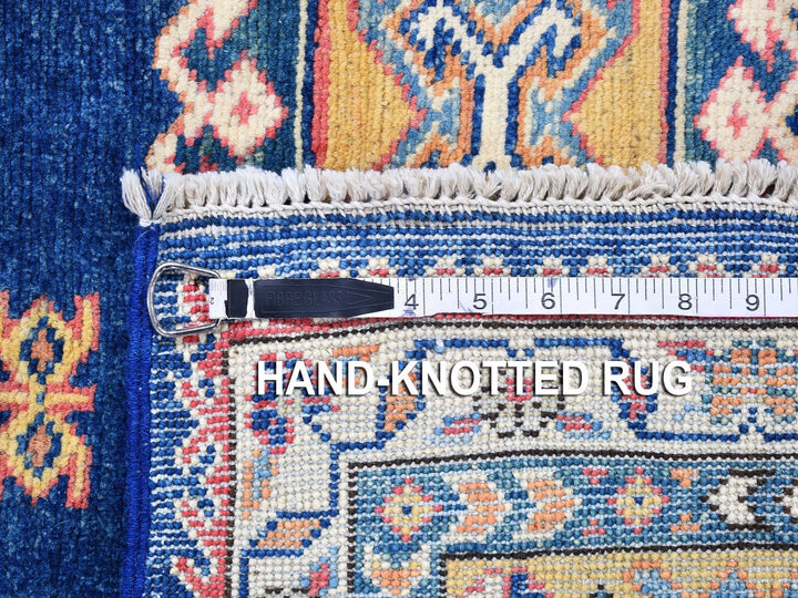 3'9" x 5'9" New Hand Knotted Blue Wool Rectangle Oriental Rug - MOA10266282