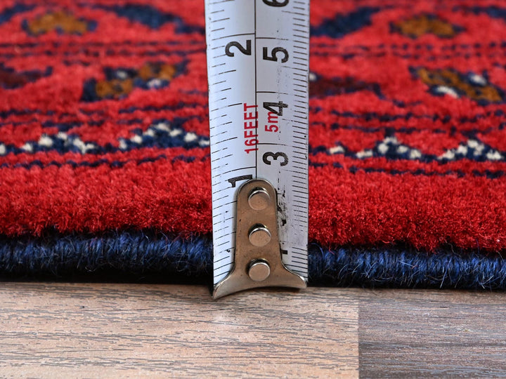 4'11" x 6'4" New Hand Knotted Red Wool Rectangle Oriental Rug - MOA102662