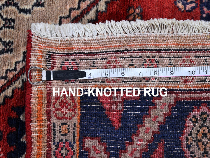 5'2" x 8'8" Vintage Hand Knotted Brown Wool Rectangle Oriental Rug - MOA10266324
