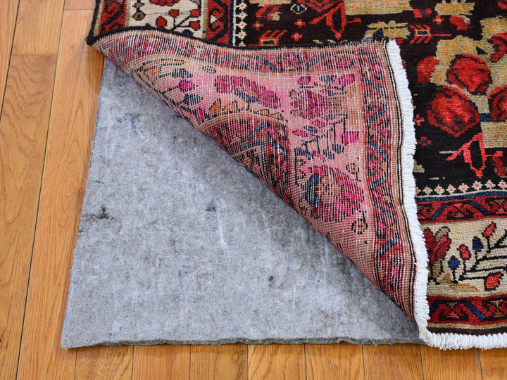 4'5" x 6'1" Vintage Hand Knotted Beige Wool Rectangle Oriental Rug - MOA10266328
