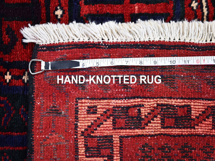 5'8" x 8'6" Vintage Hand Knotted Red Wool Rectangle Oriental Rug - MOA10266341