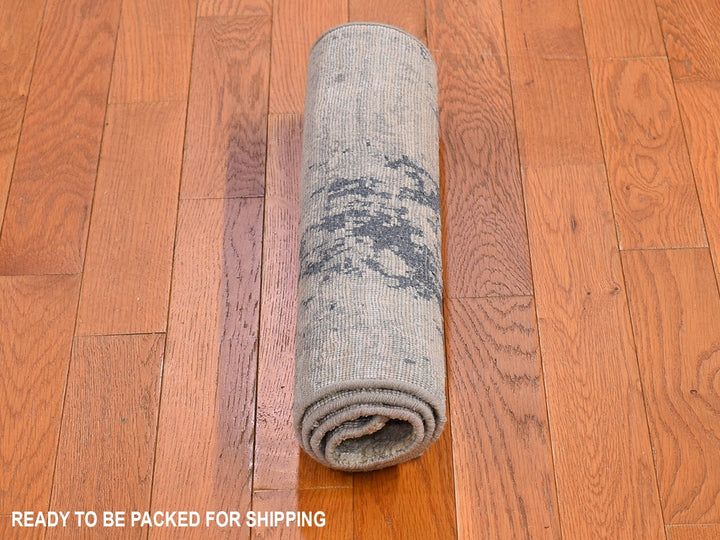 2'0" x 3'4" New Hand Knotted Ivory Wool & Silk Rectangle Oriental Rug - MOA10266520