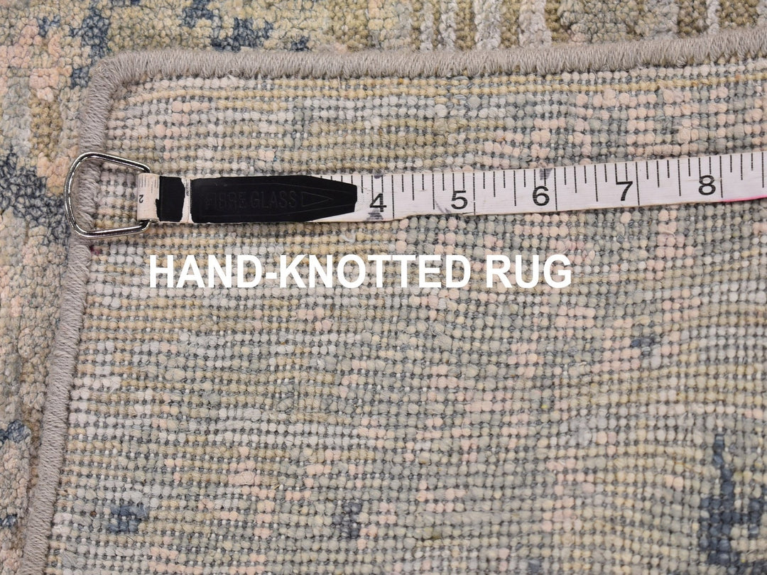 2'0" x 3'4" New Hand Knotted Ivory Wool & Silk Rectangle Oriental Rug - MOA10266520