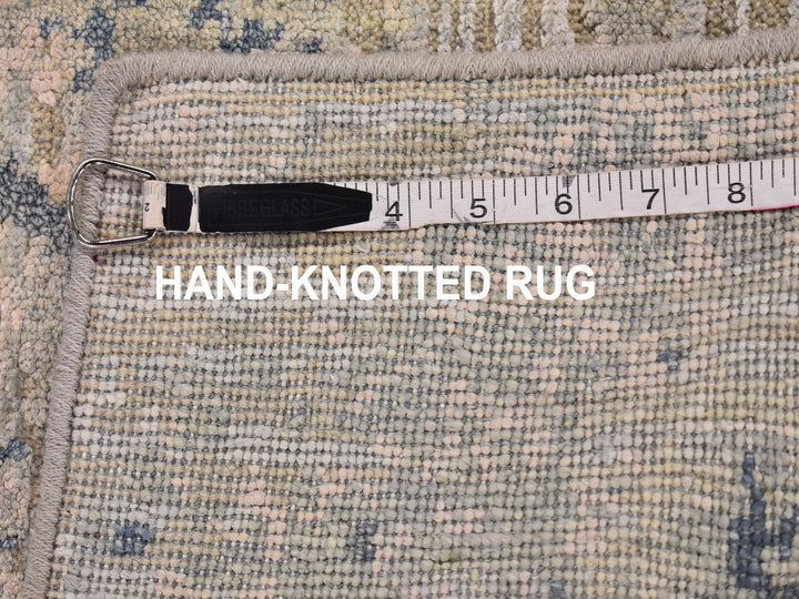 2'0" x 3'4" New Hand Knotted Ivory Wool & Silk Rectangle Oriental Rug - MOA10266520