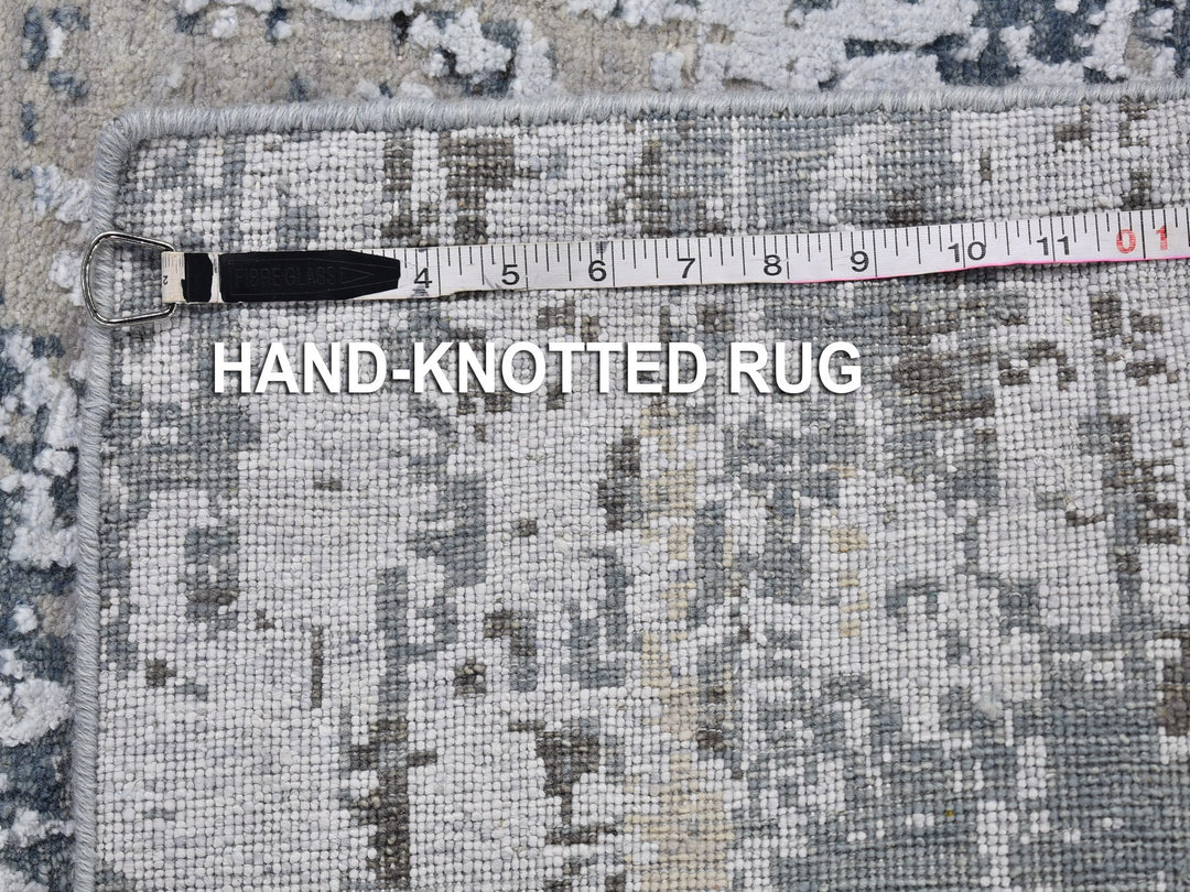 3'0" x 5'0" New Hand Knotted Ivory Wool Rectangle Oriental Rug - MOA10266579