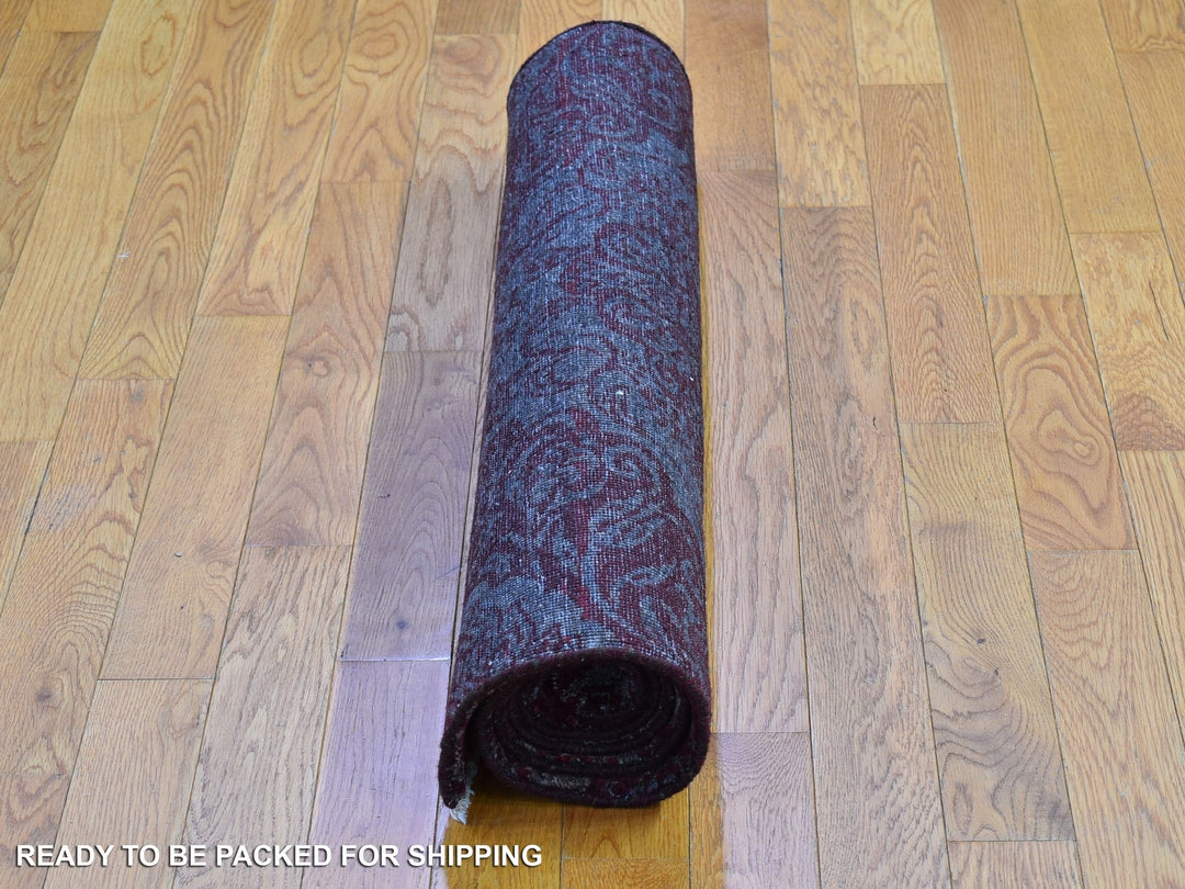 3'2" x 5'7" New Hand Knotted Red Wool Rectangle Oriental Rug - MOA10266663
