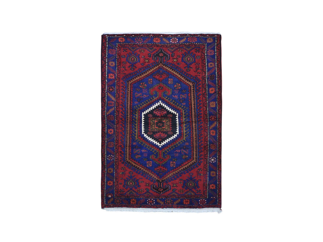 4'6" x 6'8" New Hand Knotted Red Wool Rectangle Oriental Rug - MOA10266672