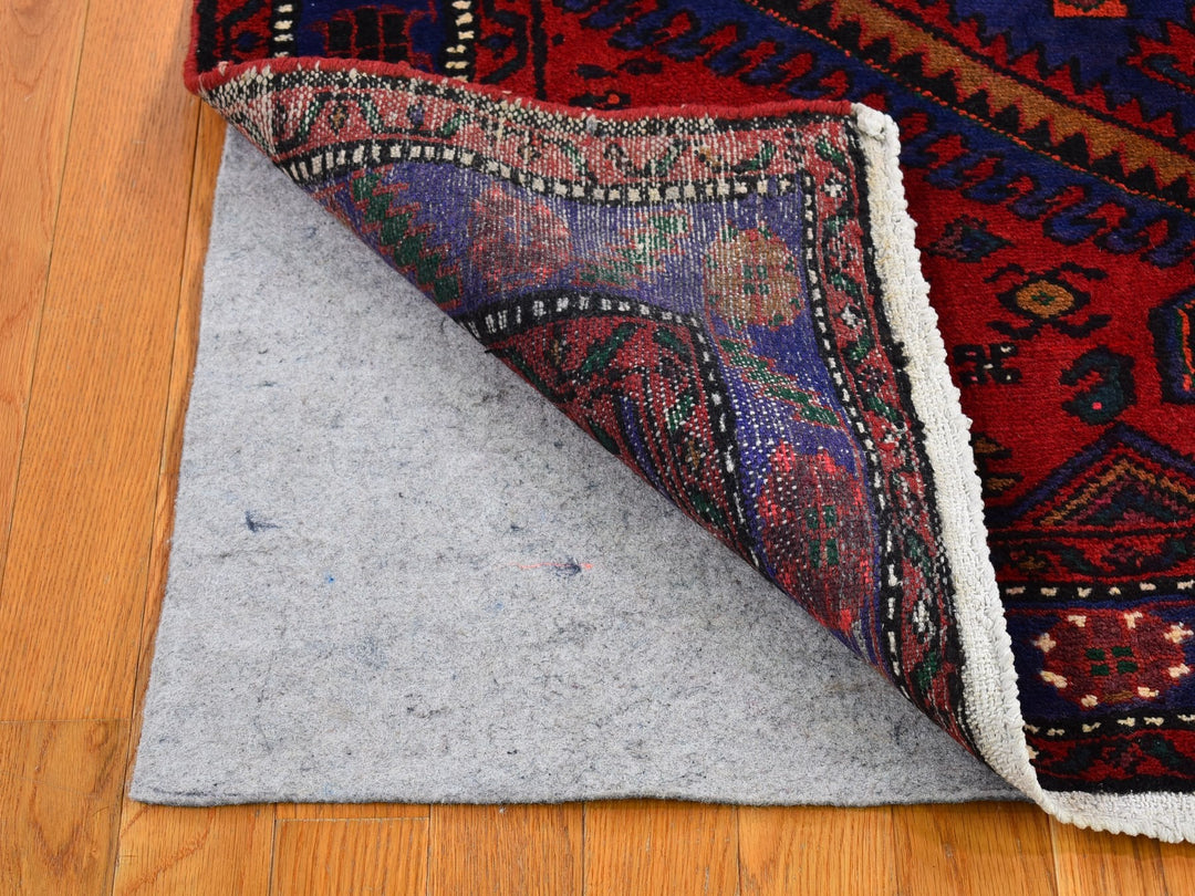 4'6" x 6'8" New Hand Knotted Red Wool Rectangle Oriental Rug - MOA10266672