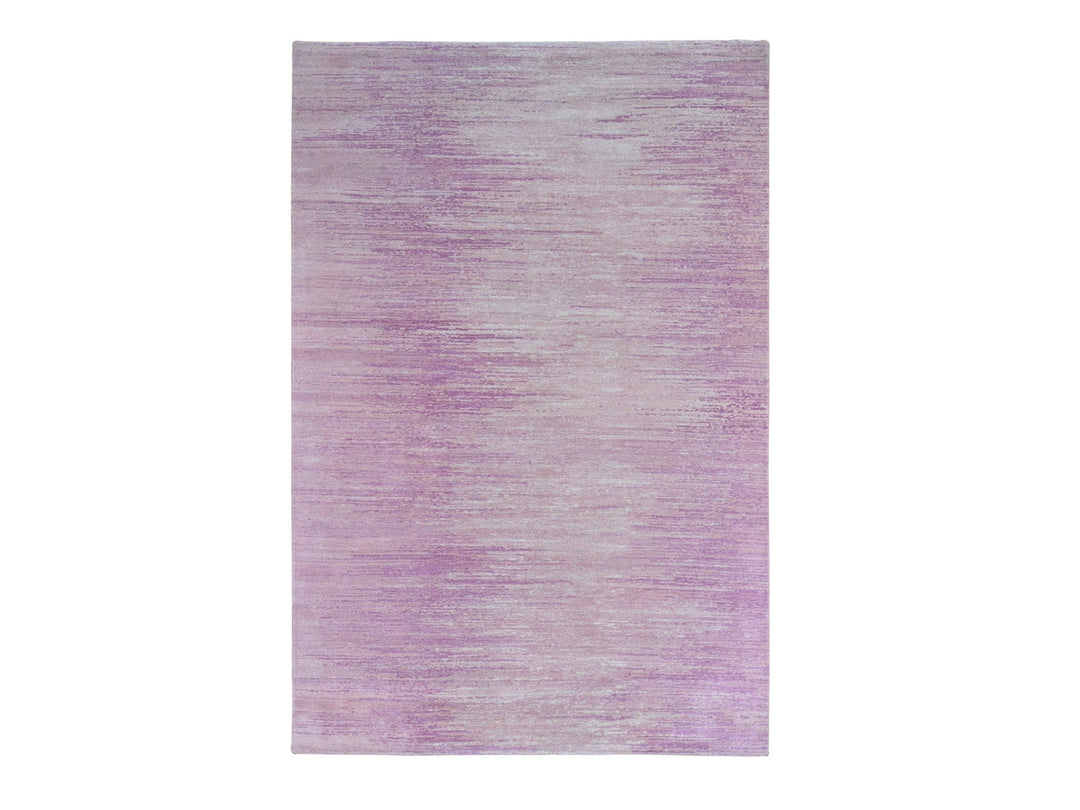 6'1" x 9'2" New Hand Knotted Pink Wool Rectangle Oriental Rug - MOA10266697
