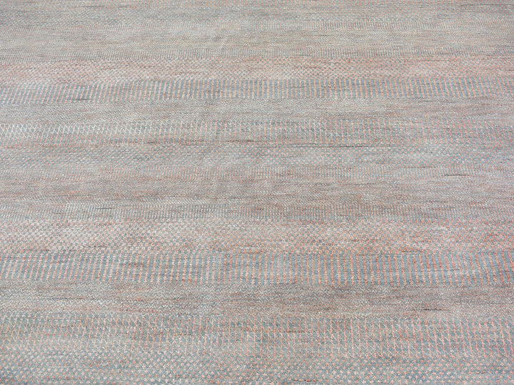 10'0" x 14'2" New Hand Knotted Blue Wool & Silk Rectangle Oriental Rug - MOA10266744