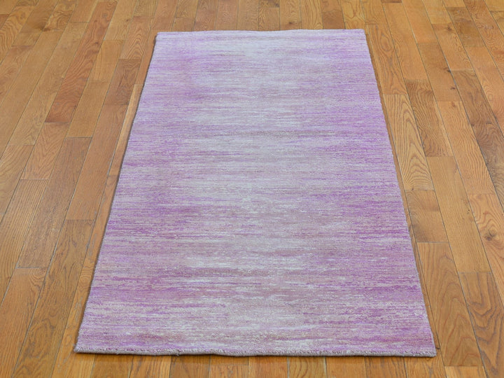 2'6" x 6'2" New Hand Knotted Pink Wool Runner Oriental Rug - MOA10266753