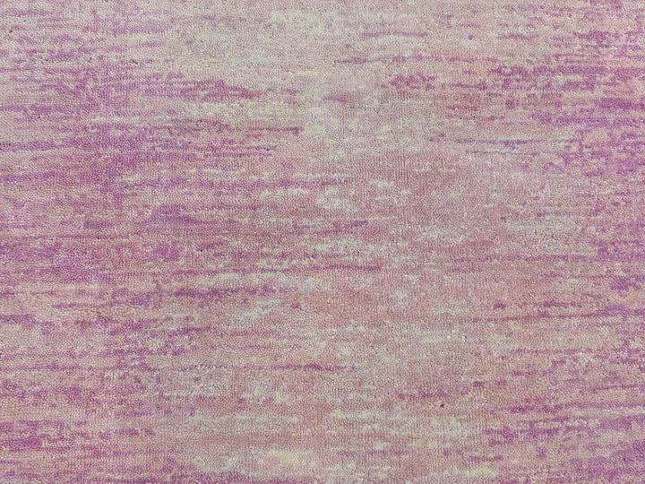 2'6" x 6'2" New Hand Knotted Pink Wool Runner Oriental Rug - MOA10266753