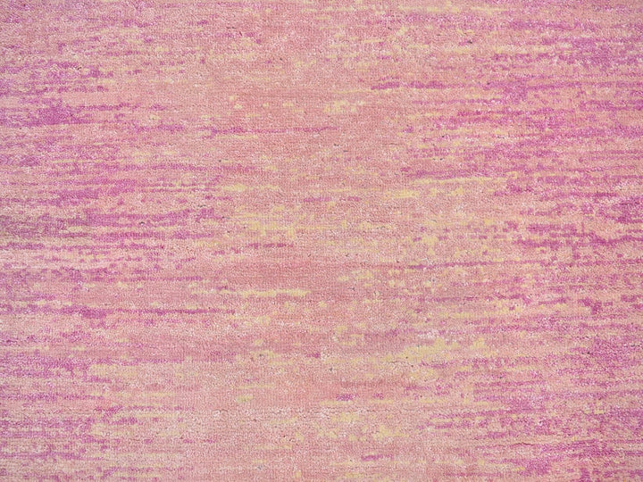 2'7" x 10'3" New Hand Knotted Pink Wool Runner Oriental Rug - MOA10266754