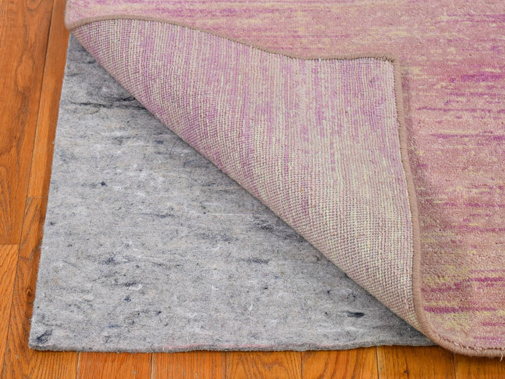 2'7" x 10'3" New Hand Knotted Pink Wool Runner Oriental Rug - MOA10266754